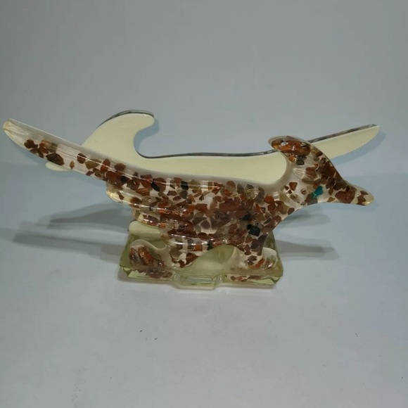 Vintage Lucite Southwest Roadrunner Mail Holder